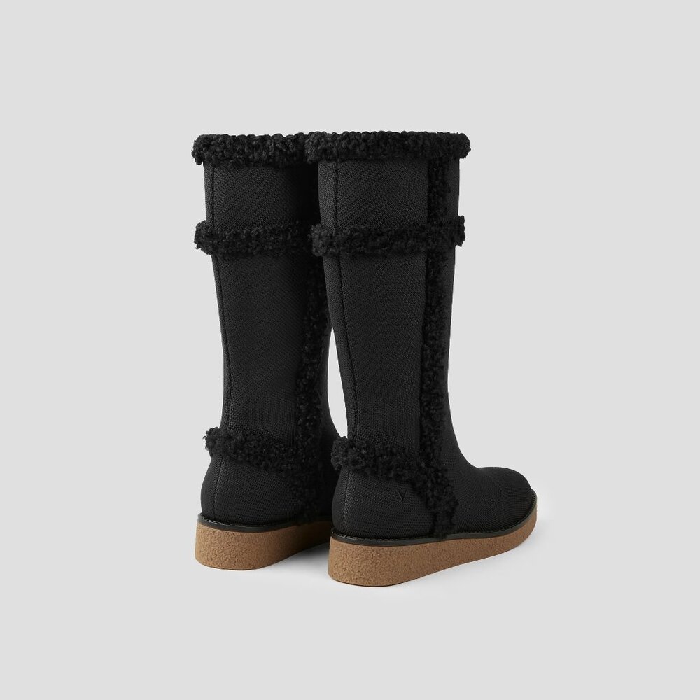 VIVAIA- Round-Toe Water-Repellent Faux Fur Boots (Camila) - Picture 2 of 4